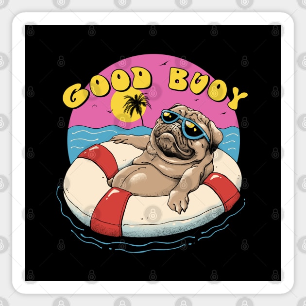 Good Buoy! Sticker by Vincent Trinidad Art